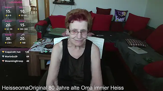 HeisseomaOriginal online show from March 16, 2025, 2:22 pm