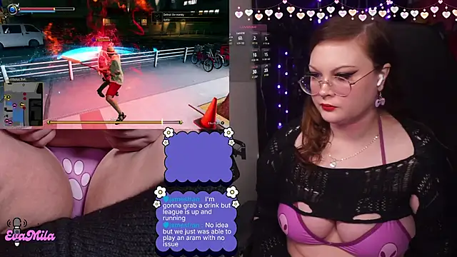 Snapshot of evamila chatting on February 21, 2026, 1:50 am evamila online show from February 21, 2026, 1:50 am