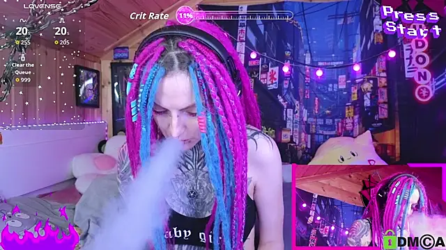 Snapshot of NekoCyber chatting on October 5, 2025, 4:55 am NekoCyber online show from October 5, 2025, 4:55 am