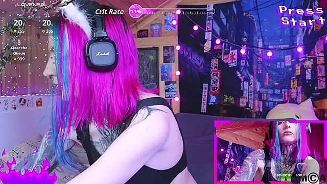 Snapshot of NekoCyber chatting on October 12, 2025, 4:55 am NekoCyber online show from October 12, 2025, 4:55 am