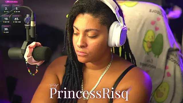Snapshot of PrincessRisq chatting on October 18, 2025, 1:30 am PrincessRisq online show from October 18, 2025, 1:30 am